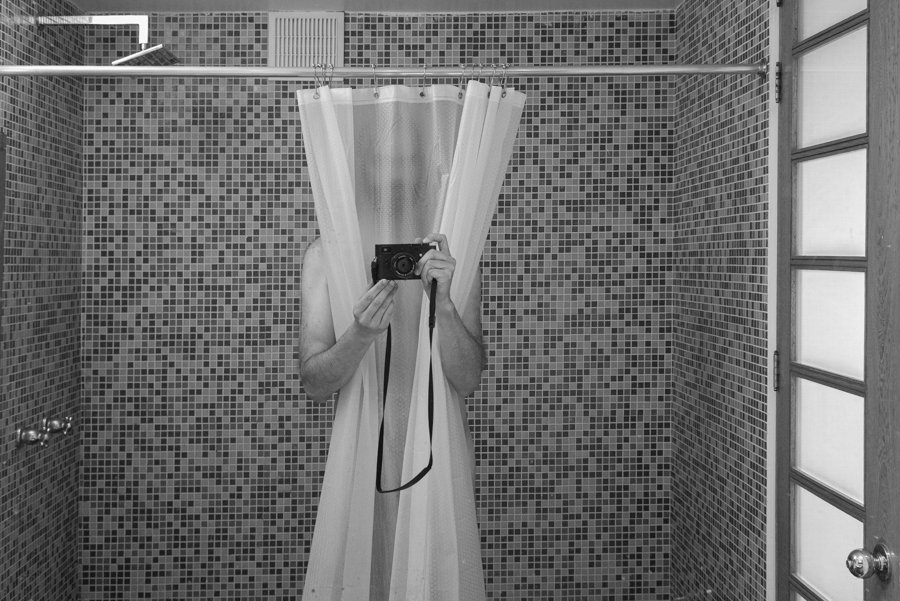 Self portrait in the shower during the Covid lock down